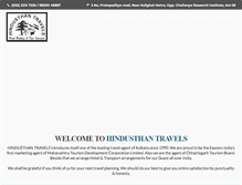 Tablet Screenshot of hindusthantravels.com